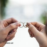  Nhẫn đôi bạc ta Handcuff Couple Rings (165) 