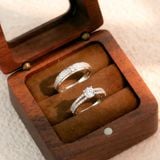  Nhẫn đôi bạc Việt Nam The Untamed Couple Rings (236) đá chủ sang trọng | Cáo Bạc 