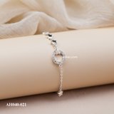  Lắc tay bạc ta tròn rỗng bốn sao 