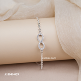  Lắc tay bạc ta vô cực đá 