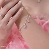  Lắc tay bạc Việt Nam Star & Butterfly hình ngôi sao và cánh bướm dễ thương | Cáo Bạc 