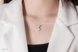  Dây chuyền bạc Việt Nam cỏ bốn lá full đá charm may mắn phong cách hiện đại | Cáo Bạc 