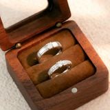  Nhẫn đôi bạc Việt Nam Circinus Couple Rings đính đá CZ tinh tế lấp lánh | Cáo Bạc 