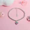 Lắc tay bạc Việt Nam trẻ em bi charm dâu tây dễ thương khắc tên | Cáo Bạc