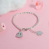  Lắc tay trẻ em bạc ta vảy rồng charm con giáp đáng yêu | Cáo Bạc 