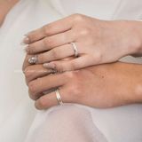  Lẻ nữ nhẫn đôi bạc ta Couple Rings (304) 