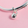 Charm bạc ta lục lạc cho bé Cáo Bạc