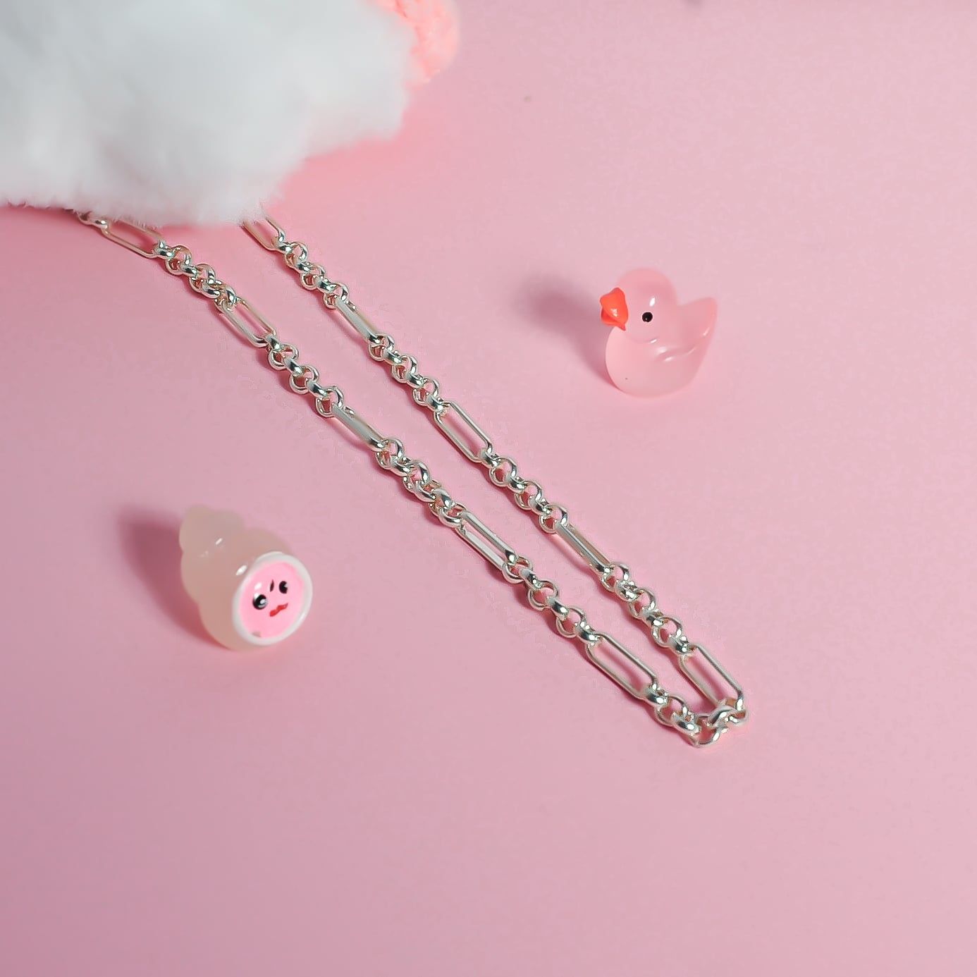  Dây chuyền rời bạc Việt Nam trẻ em mắt mo mix chữ nhật bản nhỏ tinh tế khắc tên | Cáo Bạc 