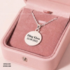 Dây chuyền trẻ em bạc ta sợi xoắn dài mix mặt tròn Cáo Bạc
