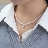  Chuỗi ngọc trai nước ngọt Freshwater Bell Drop charm chuông thanh lịch | Cáo Bạc 