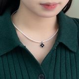  Chuỗi Ngọc trai Freshwater Black Clover Shine 3 li | Cáo Bạc 