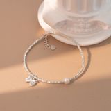  Lắc tay bạc Việt Nam Sweet Bow charm nơ ngọc trai | Cáo Bạc 