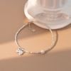 Lắc tay bạc Việt Nam Sweet Bow charm nơ ngọc trai | Cáo Bạc