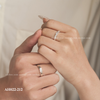 Nhan doi bac Viet Nam Circinus Couple Rings đính đá CZ lấp lánh Cao Bac