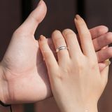  Nhẫn đôi bạc Việt Nam Darling Couple Rings (155) trơn cổ điển comfort-fit | Cáo Bạc 