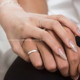  Lẻ nữ nhẫn đôi bạc ta Couple Rings (303) 