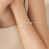  Lắc tay bạc ta tròn đá chuỗi đá lắc bập 