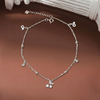 Lắc chân bạc Việt Nam charm cherry đính đá lấp lánh dễ thương | Cáo Bạc