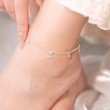  Lắc chân bạc Việt Nam charm cherry mix ổ đá lấp lánh thời trang | Cáo Bạc 
