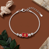  Lắc tay bạc Việt Nam Hòa Bình charm chim bồ câu ý nghĩa tinh tế | Cáo Bạc 