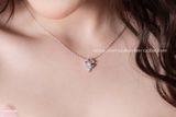  Dây chuyền bạc Việt Nam cỏ bốn lá cánh đá tim may mắn | Cáo Bạc 