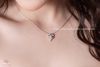  Dây chuyền bạc Việt Nam cỏ bốn lá cánh đá tim may mắn | Cáo Bạc 