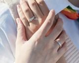  Nhẫn đôi bạc ta Smile Rings Couple (140) 