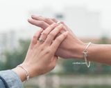  Nhẫn đôi bạc Việt Nam Circle Rings Couple (145) tinh tế thanh lịch | Cáo Bạc 