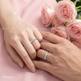  Nhẫn đôi bạc Việt Nam Yena Couple Rings đính đá CZ tinh tế | Cáo Bạc 