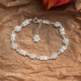  Lắc tay bạc ta full hoa đá 