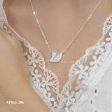  Dây chuyền bạc Việt Nam thiên nga đính đá thanh mảnh | Cáo Bạc 