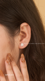  Khuyên bạc ta sáu cánh cánh tròn cánh giọt nước sole 