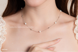  Chuỗi Ngọc trai Freshwater Twinkle Beads xi vàng trắng | Cáo Bạc 