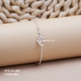  Lắc tay bạc ta dây xích lá 