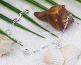  Lắc tay bạc ta bi lập phương dây xích 