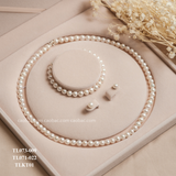  Lắc tay bạc ta Ngọc trai Freshwater 7 li 