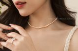  Chuỗi ngọc trai Freshwater 3 li choker thanh mảnh trẻ trung | Cáo Bạc 
