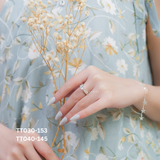  Lắc tay bạc ta tròn rỗng sao đá 