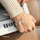  Lắc tay bạc ta lá ổ đá lá rơi 