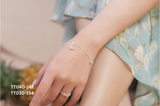  Lắc tay bạc ta bướm đá lập phương 