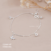 Lắc tay bạc ta bướm đá lập phương