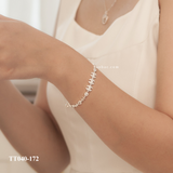  Lắc tay bạc ta ba Chanel đá 