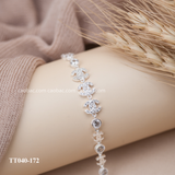  Lắc tay bạc ta ba Chanel đá 