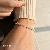  Lắc tay bạc Việt Nam full đá size ba li thanh mảnh sang tay | Cáo Bạc 