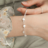  Lắc tay bạc ta cầu cát hai sợi 