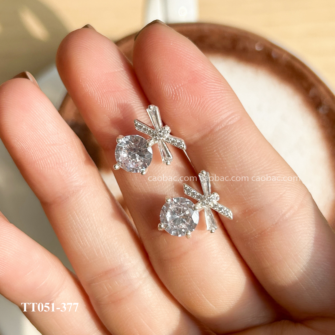  Khuyên bạc ta chuồn chuồn ổ đá to 
