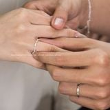  Lẻ nữ nhẫn đôi bạc ta Couple Rings (323) 