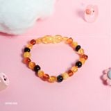  Vòng trẻ em hổ phách tự nhiên nhẹ tay an toàn | Cáo Bạc 
