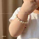  Vòng tay trẻ em dâu tằm mix bi tròn xinh xắn | Cáo Bạc 