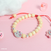 Vòng tay trẻ em dâu tằm mix mặt Kitty đính đá xinh xắn | Cáo Bạc